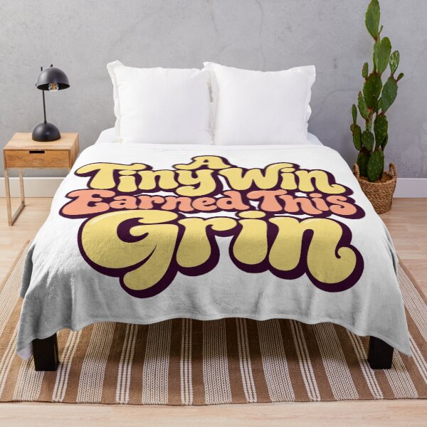 Item preview, A Tiny Win Earned This Grin Playful Typography designed and sold by Bikivuno.