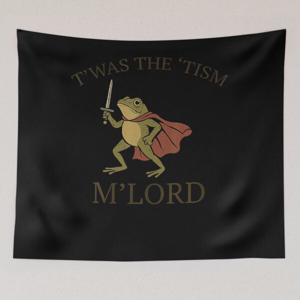 Item preview, Funny Frog Tism Meme Medieval Humor designed and sold by jerrimisty889.