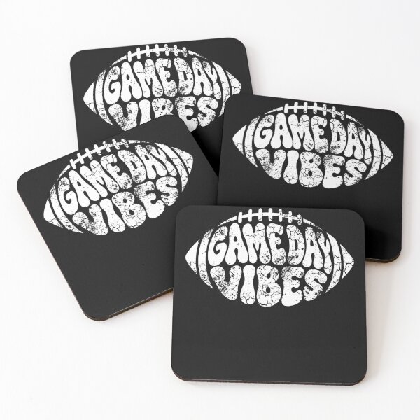 Item preview, Game Day Vibes Retro Distressed Football Typography designed and sold by marry treasures.