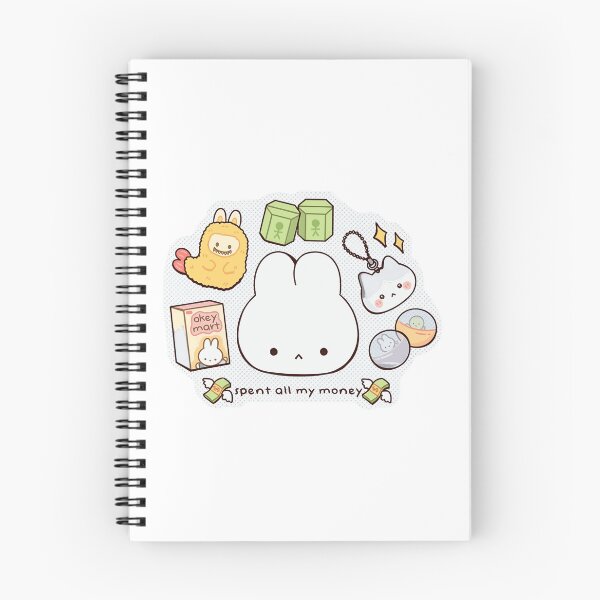Item preview, Cute Kawaii Shopping Funny Bunny Sticker designed and sold by SacramedUr.