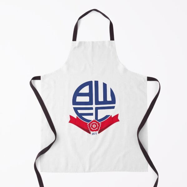 Artikelvorschau, Logo des Bolton Wanderers FC – Blaues Wappen mit roter Rose und Gründungsabzeichen von 1877 entworfen und verkauft von Kristian A Duerr.
