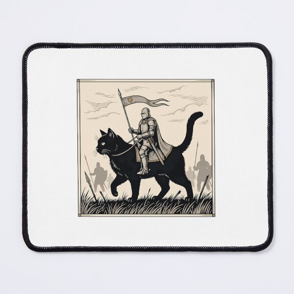 Item preview, Knight Cat Rider Vintage Art designed and sold by SariahSteng.