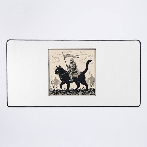 Item preview, Knight Cat Rider Vintage Art designed and sold by SariahSteng.