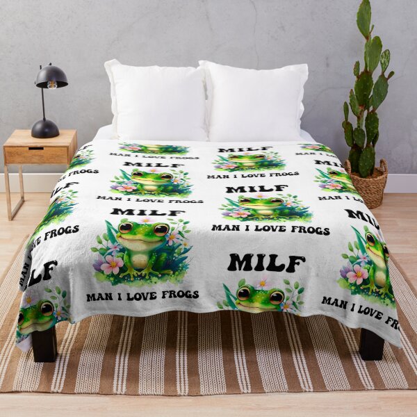 Item preview, Man I love Frogs, MILF DILF,Frog Gift, Frog Lover Girlfriend Boyfriend Gift Idea, Cottagecore, Funny Gift designed and sold by aponwao.