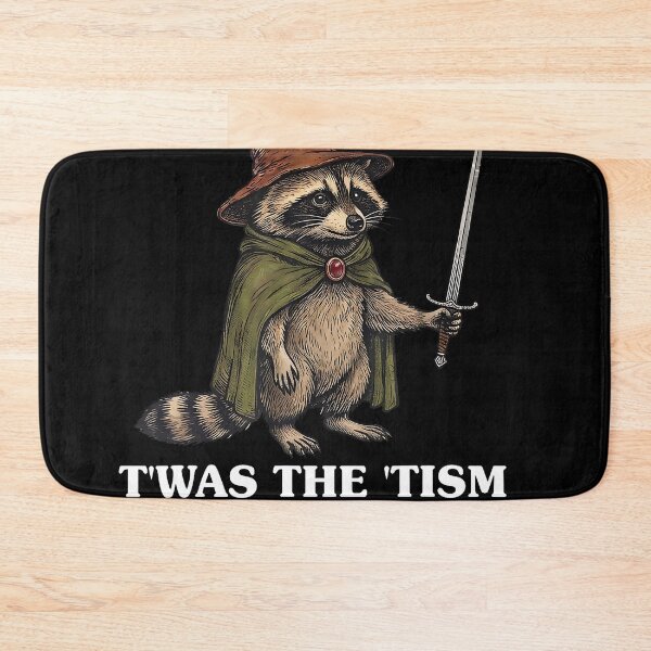 Item preview, Funny Raccoon Wizard Tism Meme Medieval Humor designed and sold by cruddenstroud23.