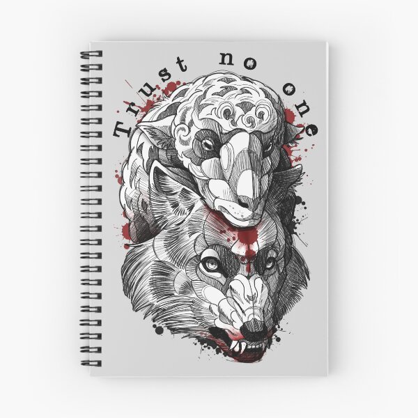 Item preview, Wolf wearing a lamb. Trust no one. designed and sold by Inked T.