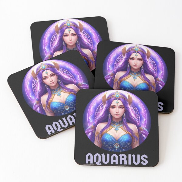 Item preview, Aquarius Zodiac Anime Girl designed and sold by Hellofriendco.