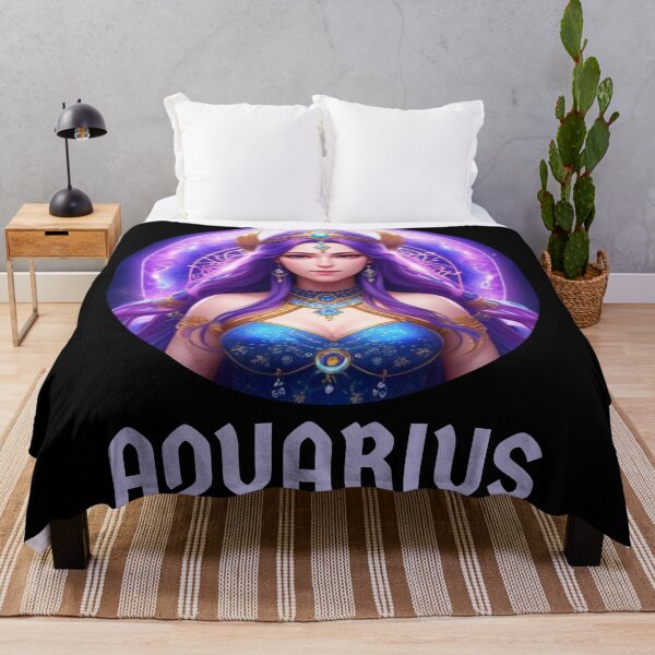 Item preview, Aquarius Zodiac Anime Girl designed and sold by Hellofriendco.
