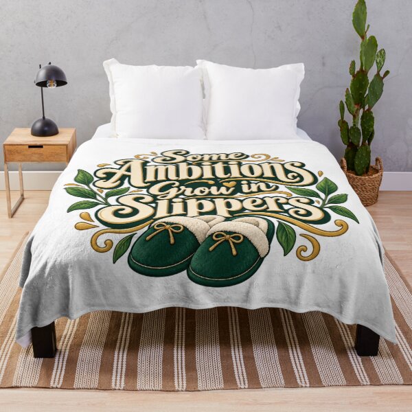 Item preview, Some Ambitions Grow in Slippers Decorative Art designed and sold by Bikivuno.