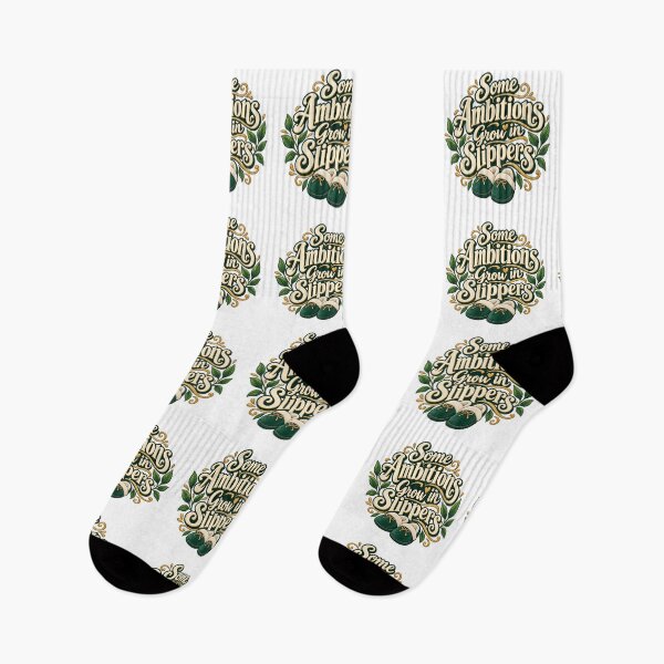 Item preview, Some Ambitions Grow in Slippers Decorative Art designed and sold by Bikivuno.
