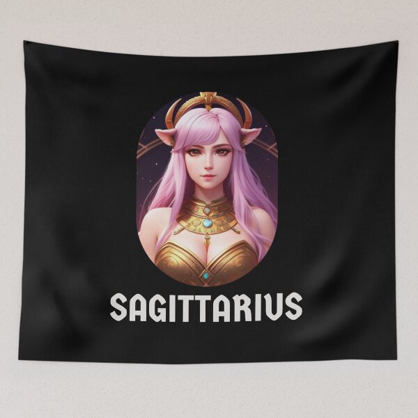 Item preview, Sagittarius Zodiac Goddess Anime Girl designed and sold by Hellofriendco.