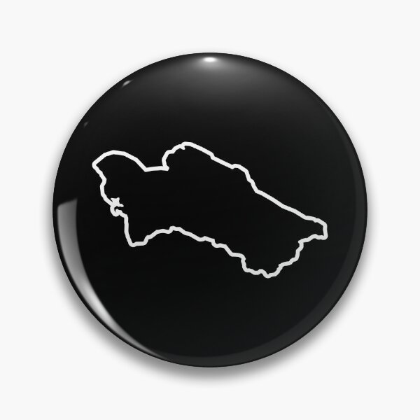 Item preview, Turkmenistan Country Outline TM designed and sold by shitpostee.