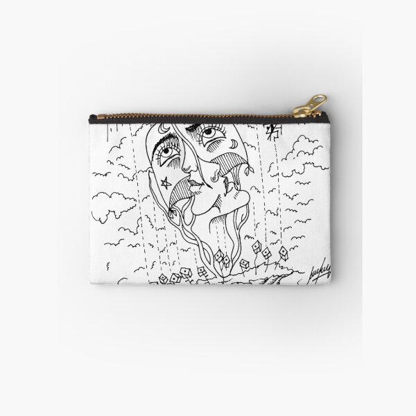 Item preview, Mystical Cosmic Face Surrealist Ink Art designed and sold by ArtsiJoman.