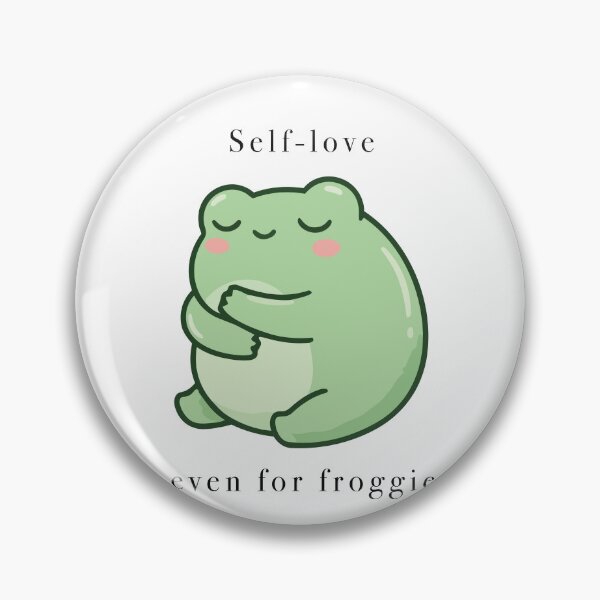 Item preview, Cute Self Love Hugging Frog Kawaii designed and sold by Cozy Moss Studio.