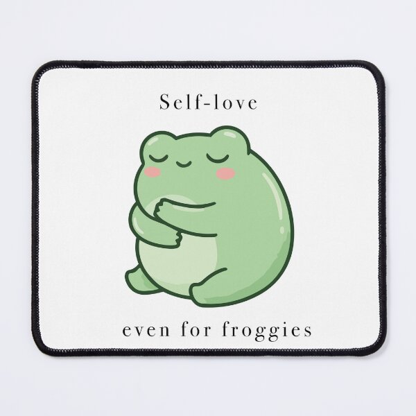 Item preview, Cute Self Love Hugging Frog Kawaii designed and sold by Cozy Moss Studio.