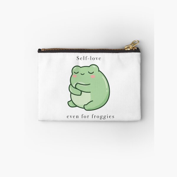 Item preview, Cute Self Love Hugging Frog Kawaii designed and sold by Cozy Moss Studio.