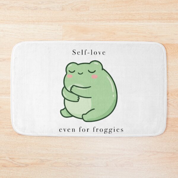 Item preview, Cute Self Love Hugging Frog Kawaii designed and sold by Cozy Moss Studio.