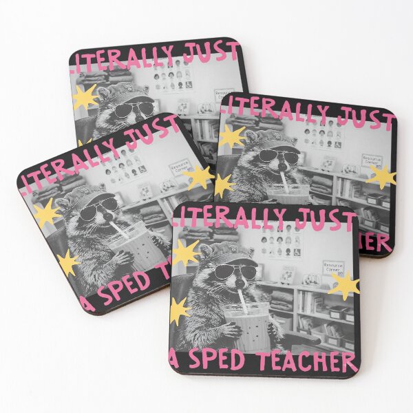 Item preview, Funny Raccoon Teacher Special Education Humor designed and sold by cruddenstroud23.