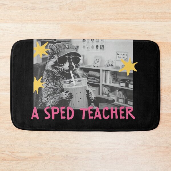 Item preview, Funny Raccoon Teacher Special Education Humor designed and sold by cruddenstroud23.