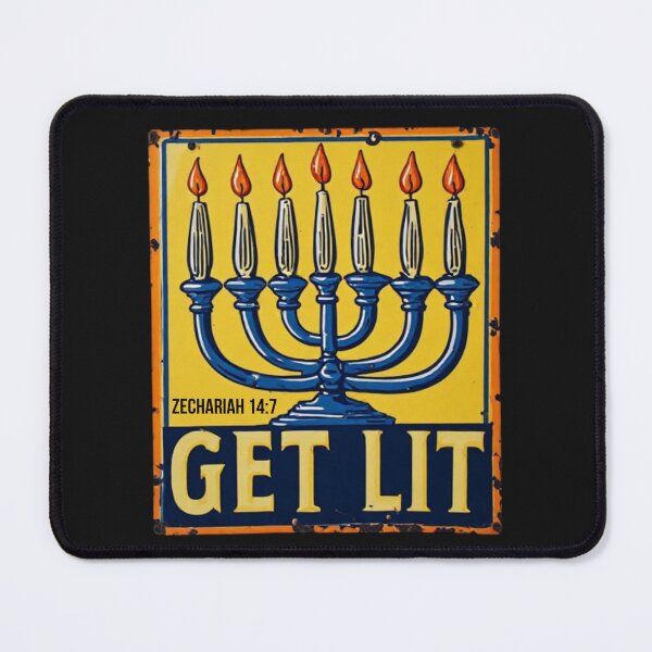 Item preview, Chanukah Get Lit Menorah designed and sold by scripturehood.