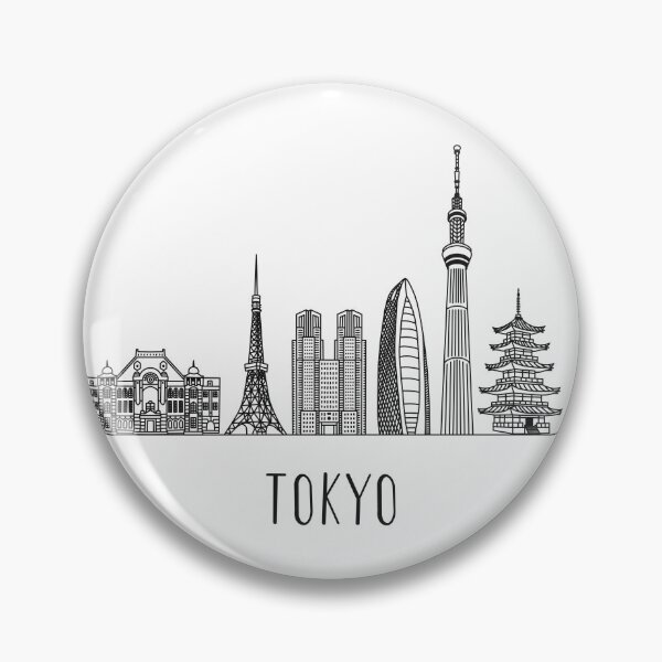 Item preview, Tokyo Skyline Minimalist Line Art designed and sold by MinimalLine.