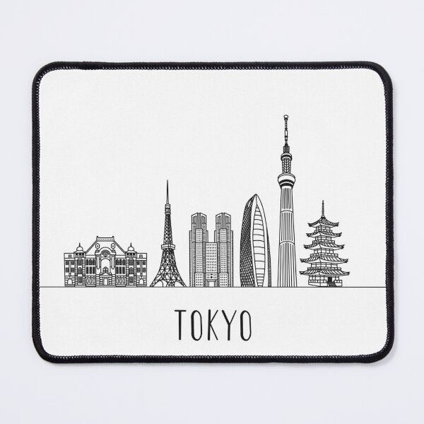 Item preview, Tokyo Skyline Minimalist Line Art designed and sold by MinimalLine.