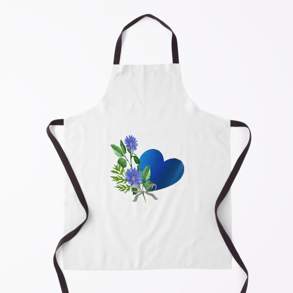 Item preview, Blue flowers and heart designed and sold by aldona.
