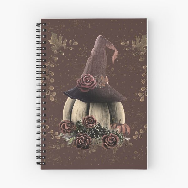 Item preview, Celestial White Pumpkin Witch – Romantic Autumn Floral Art designed and sold by ArtistsAtticWI.