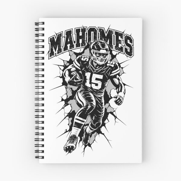 Item preview, Patrick-Mahomes 15 Kansas City Football Breaking Through Wall Graphic designed and sold by YAWO-PAE.