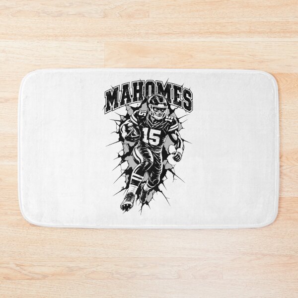 Item preview, Patrick-Mahomes 15 Kansas City Football Breaking Through Wall Graphic designed and sold by YAWO-PAE.