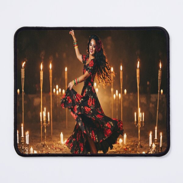 Item preview, Gothic Flamenco Dancer Woman Candles Night Art designed and sold by AfresStudio.