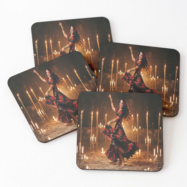 Item preview, Gothic Flamenco Dancer Woman Candles Night Art designed and sold by AfresStudio.