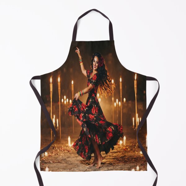Item preview, Gothic Flamenco Dancer Woman Candles Night Art designed and sold by AfresStudio.