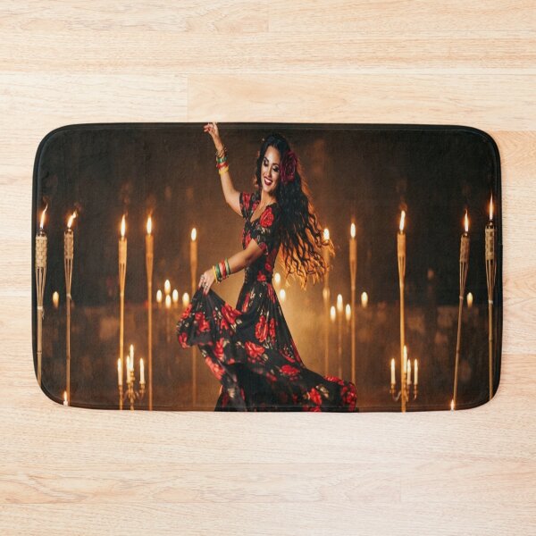 Item preview, Gothic Flamenco Dancer Woman Candles Night Art designed and sold by AfresStudio.