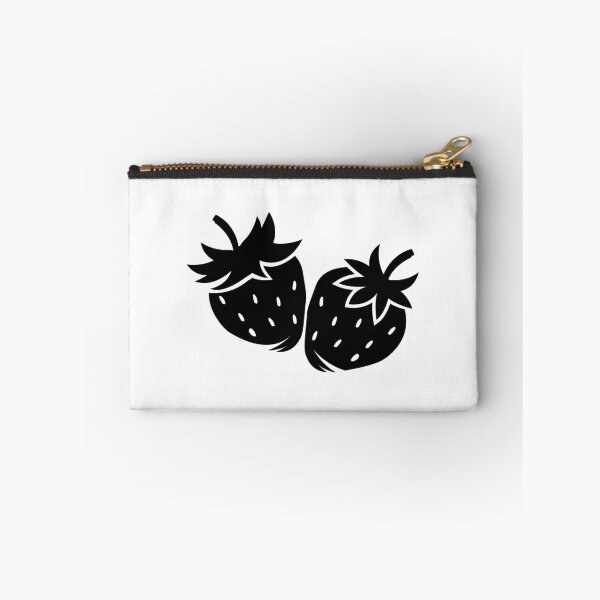 Item preview, Black Strawberry Pair Fruit Design designed and sold by pattern-archive.