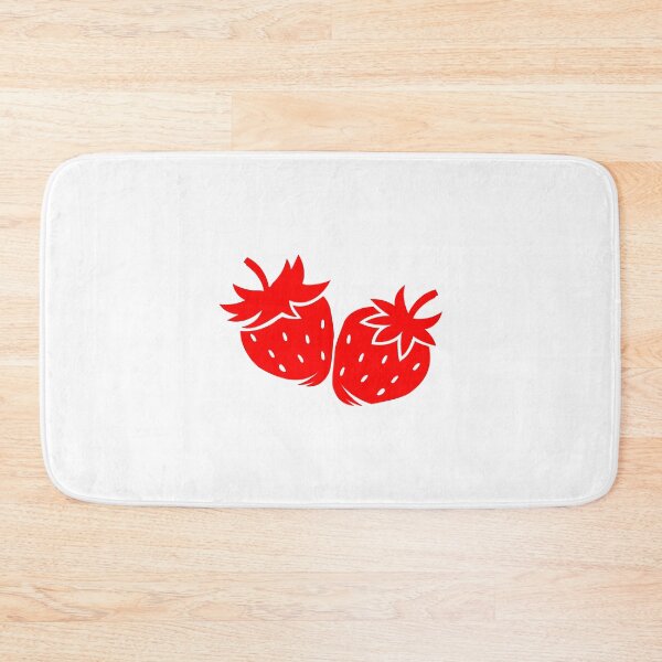 Item preview, Red Strawberry Pair Fruit Design designed and sold by pattern-archive.