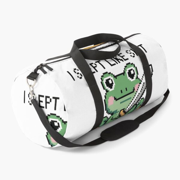 Item preview, Funny Pixel Frog, I Slept Like Shit Frog Gamer Humor designed and sold by Zizo-DR44.