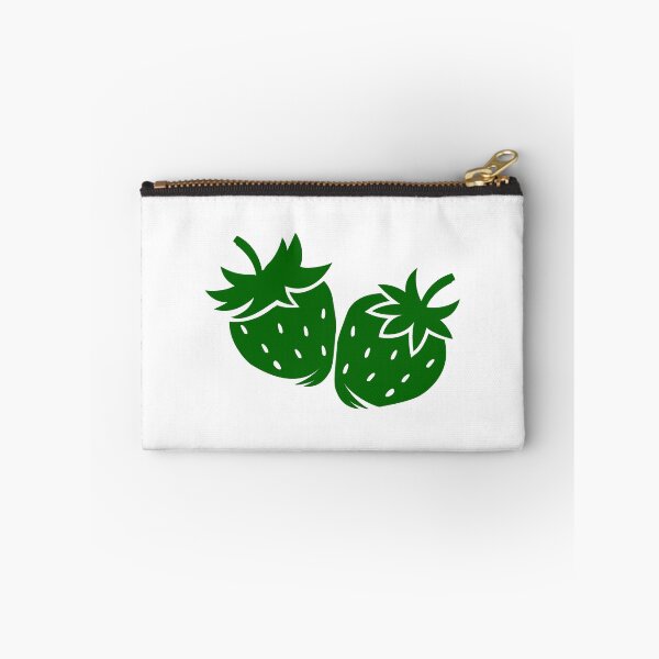 Item preview, Dark Green Strawberry Pair Fruit Design designed and sold by pattern-archive.