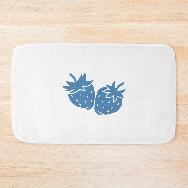 Item preview, Steel Blue Strawberry Pair Fruit Design designed and sold by pattern-archive.