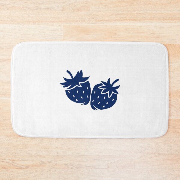 Item preview, Navy Blue Strawberry Pair Fruit Design designed and sold by pattern-archive.