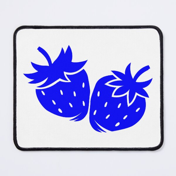 Item preview, Blue Strawberry Pair Fruit Design designed and sold by pattern-archive.