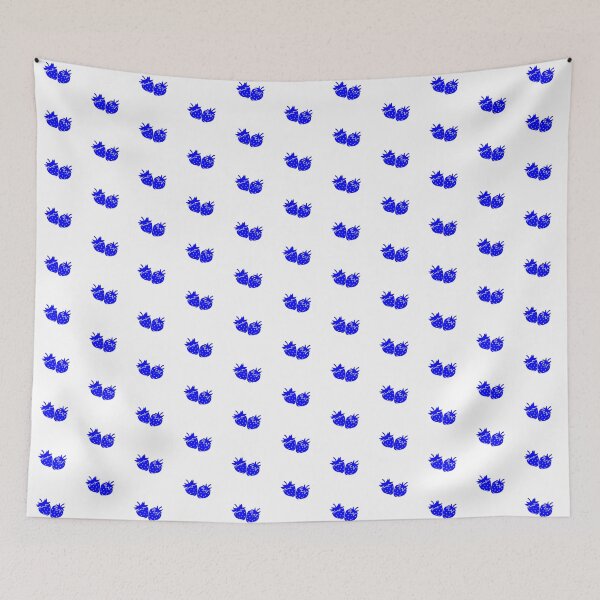 Item preview, Blue Strawberry Pair Fruit Design designed and sold by pattern-archive.