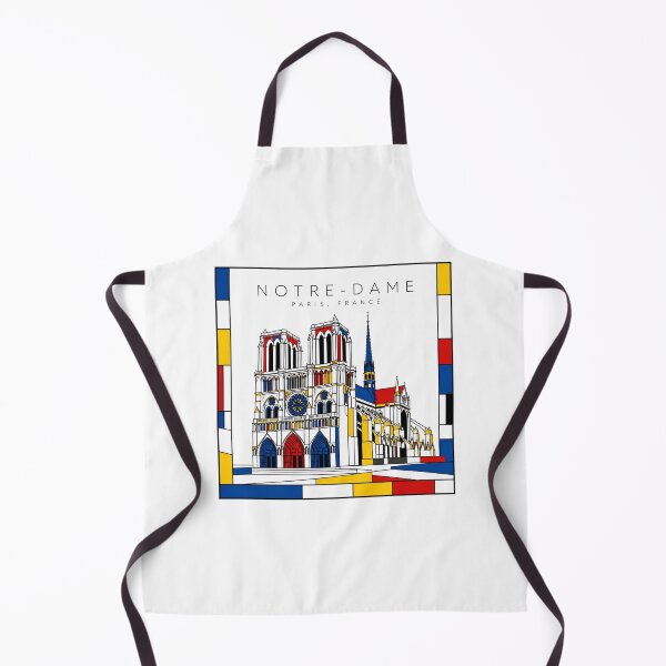 Item preview, Notre-Dame Paris Mondrian Style 3D Poster designed and sold by CMYKStudio.