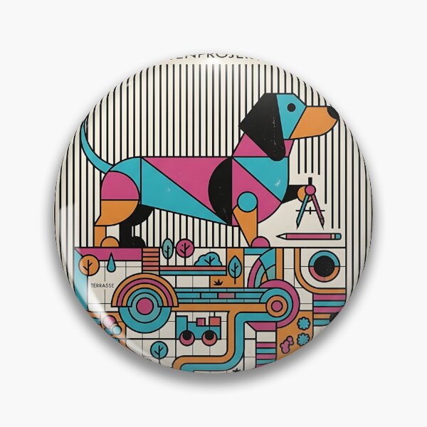 Item preview, Dachshund Rooftop Garden Planner designed and sold by PictoVibe.