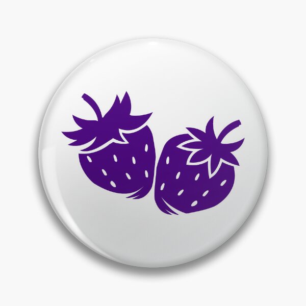 Item preview, Dark Purple Strawberry Pair Fruit Design designed and sold by pattern-archive.