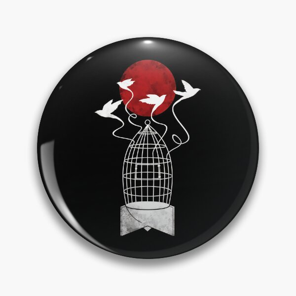 Item preview, Birds Flying Free From Cage Red Sun designed and sold by sotospor.