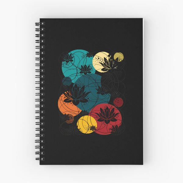 Item preview, Black Lotus Circles Abstract Art Design designed and sold by andrasmar.