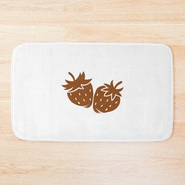 Item preview, Brown Strawberry Pair Fruit Design designed and sold by pattern-archive.