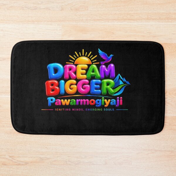 Item preview, Dream Bigger Neon Typography Motivation Art By Pawarmogiyaji designed and sold by Pawar1999.