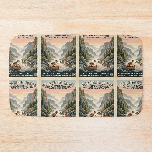 Item preview, Rough Collie River Guide designed and sold by PictoVibe.